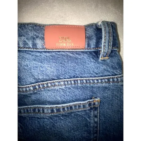 Womens Zara Premium Denim Straigh Leg Jeans Size 6 - Picture 6 of 6
